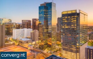 BUILDINGS, COLORFUL SKY