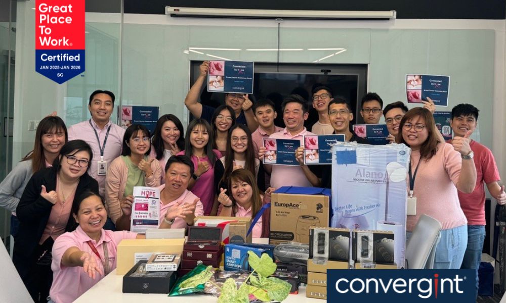 Convergint SG certified as Great Place To Work for 3 consecutive years